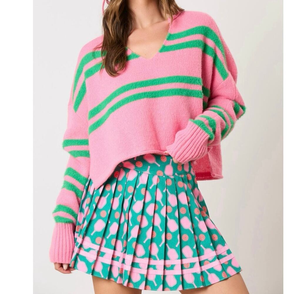 Peach Love California Polka Dot Mini Skirt - Picture 2 of 10